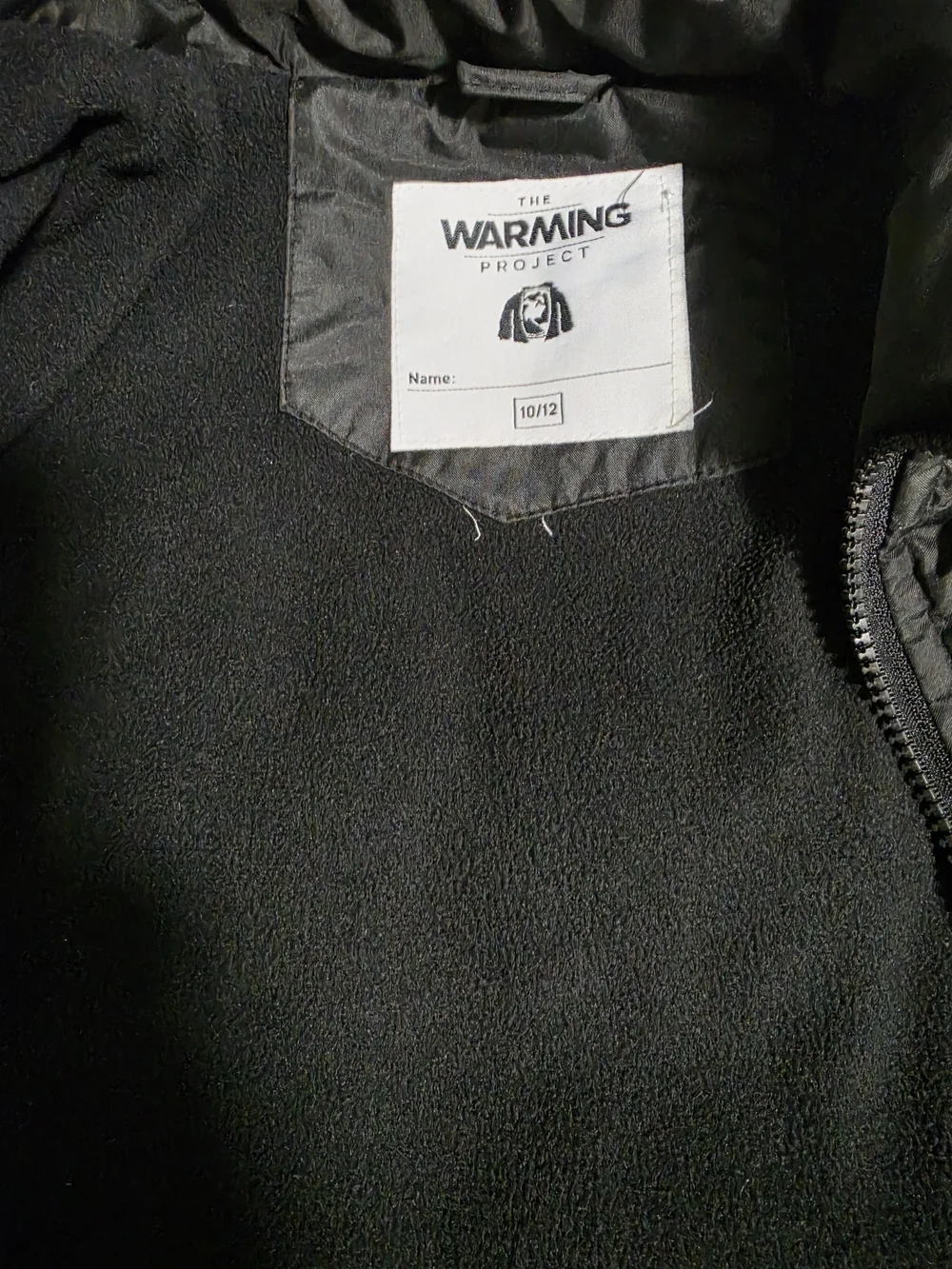 Kids Black Hooded Puffer Jacket